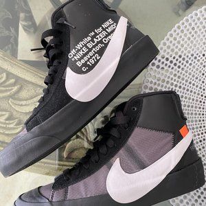 Off-White X Nike Blazer Mid Grim Reaper BLACK NEW